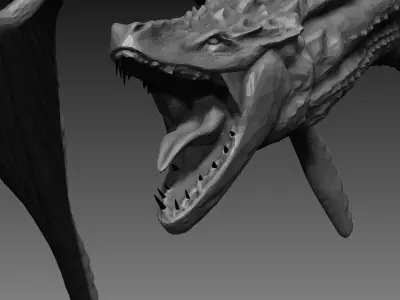 Decimated untested print Dragon 3D model 3D print model