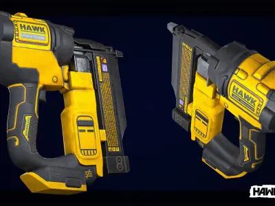 Tools - Pin Nailer Low-poly 3D model