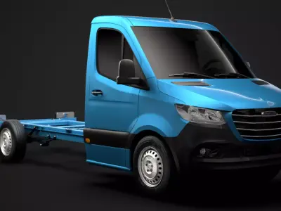 Freightliner Sprinter Chassis Single Cab L2 FWD 2020 3D model