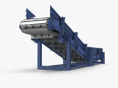 Apron conveyor 3D model