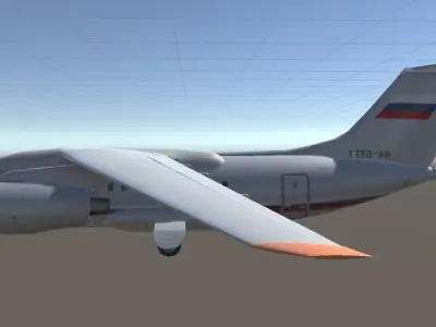 Antonov AN-148 Low-poly 3D model