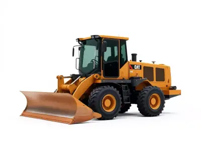 Caterpillar Bulldozer model pack Low-poly 3D model