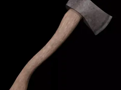 old axe Low-poly 3D model purchase