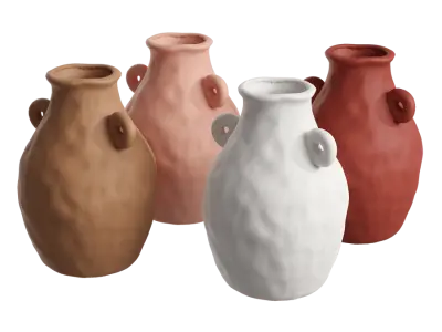  Art Deco Ceramic Amphora Vase Models 