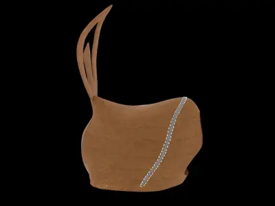 Austringer style falcon hood 3D model