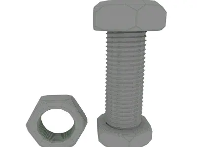 Nut bolt 3D model