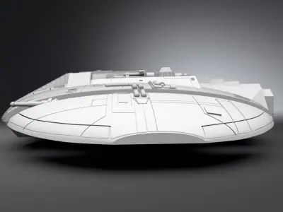 Cylon Raider 1978 Scale model 3D print model