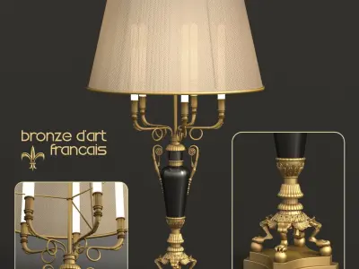 Bronze dArt  Lamp set 3D model