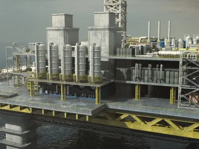 Oil Platform  3D model