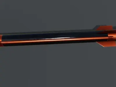 Sky Bow III Missile Low-poly 3D model