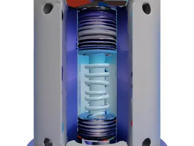 Futuristic Energy Core Reactor 3D model