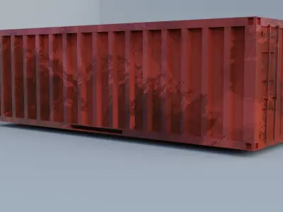 Container Low-poly 3D model by vasanthkm