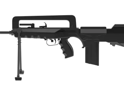 FAMAS airsoft gun 3D model