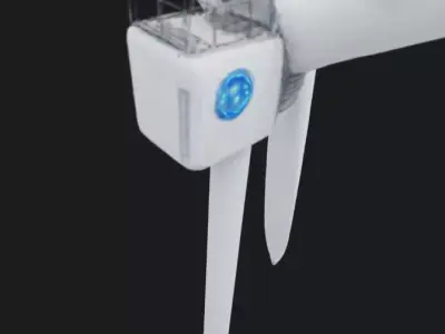 Industrial Wind Turbine Generator 3D model