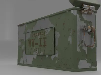 Ammunition Box Low-poly 3D model order
