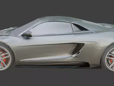 NFS Game Racing Car Low Poly Low-poly 3D model
