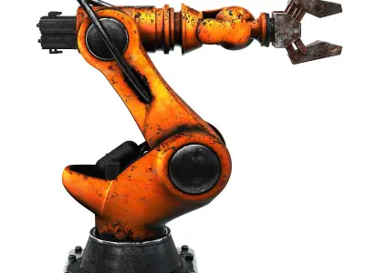 Aged Industrial Robot 3D model