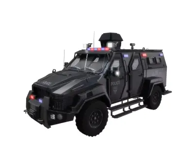 Military car Low-poly 3D model by aryaparipunjab