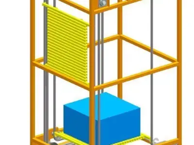 Continuous Vertical Conveyor 3D model