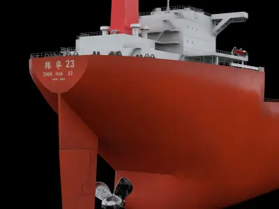 ZHEN HUA Heavy Load Carrier Cargo Ship 3D model