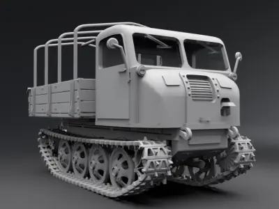 Raupenschlepper Ost Scale model  3D print model