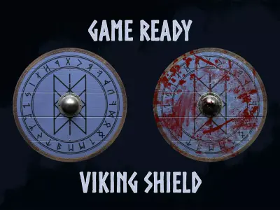 Viking Shield 6 - New and bloody 3D Model Pack