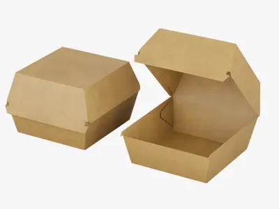 Burger Box 3D model
