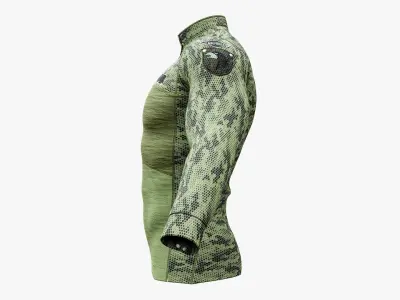 Military Shirt Low-poly 3D model
