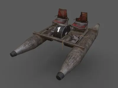 Old Water Bike no 1 3D model