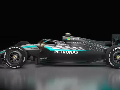 2026 Mercedes F1 plus Photoshop files 3D model