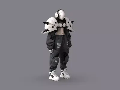 Night City Character Resident 3D model order
