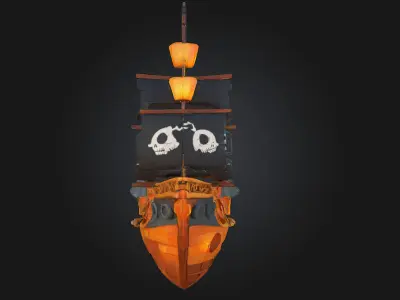 Pirate Galleon  Rule the Waves with Fear and Flair 3D model
