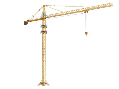 Detailed Construction Crane 3D model