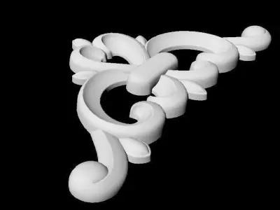 Central decor ornament for furniture Free 3D model shop