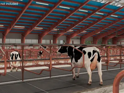 Cow Farm Fur 3D model