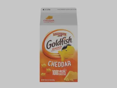 Pepperidge Farm Goldfish Crackers Box Low-poly 3D model