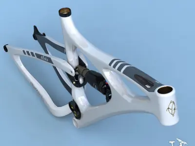 Bike Frame Mojo HD White 3D model