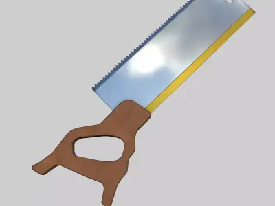 Tenon Saw Low-poly 3D model