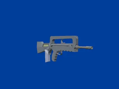 lowpoly weapons pack Low-poly 3D model