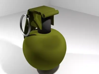Hand Grenade Fragmentation sphere shape 3D model