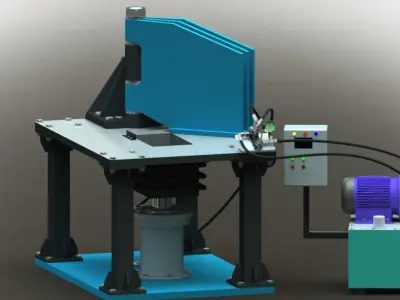Hydraulic Packing Machine 3D model