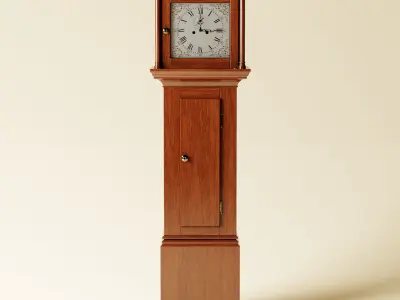 18th Century English Grandfather Clock 3D model