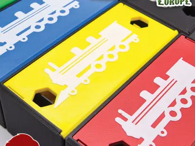 TICKET TO RIDE EUROPE INTERNAL ORGANIZER BY AM-MEDIA 3D print model