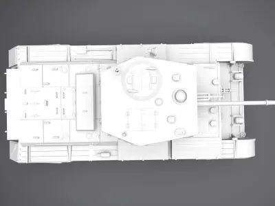 Cromwell Tank Scale model 3D print model