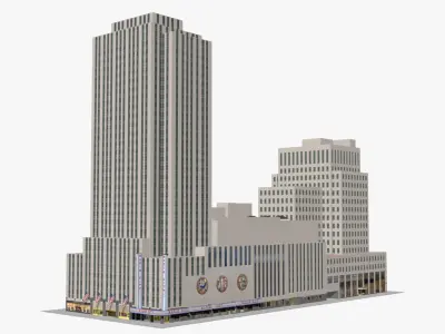 Radio City Music Hall Building 1270 Avenue 3D model