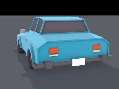 low poly car Free low-poly 3D model by saebgh from CGTrader