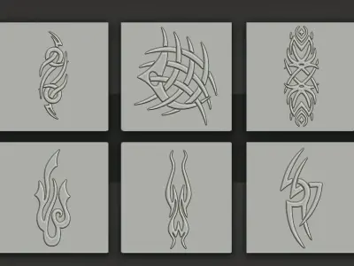 Stylized Dragon Alphas Texture
