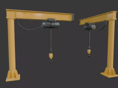 Jib Crane 3D model from CGTrader