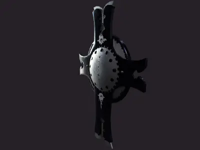 mash shield Low-poly 3D model