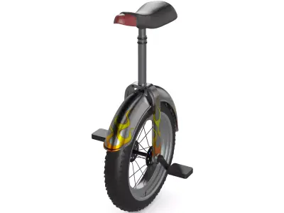 Off road Unicycle 3D model by wandrinsheep